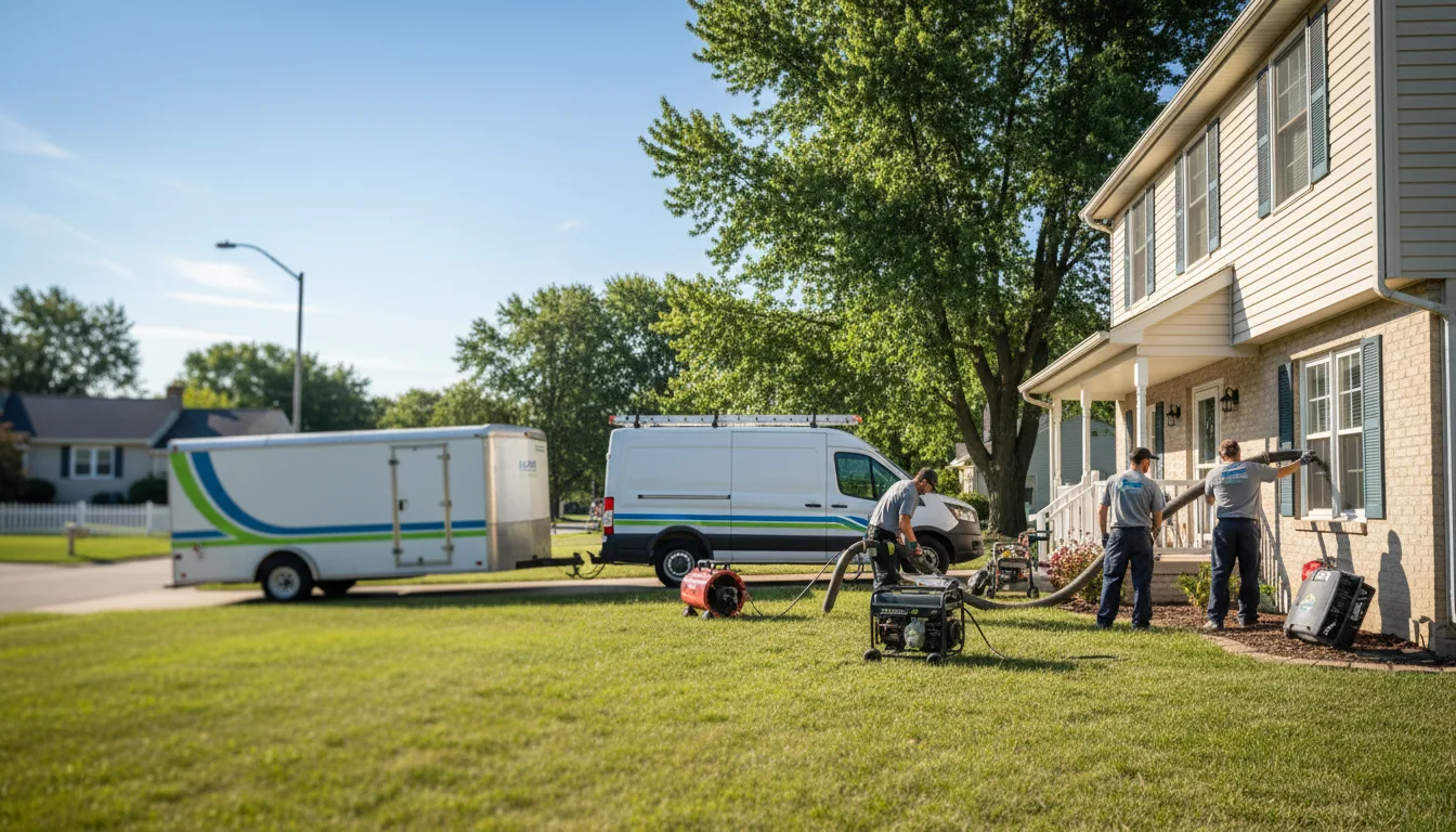 Flooded Basement Restoration And Cleanup With Repair in Hutchinson, KS near me